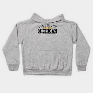 Pine River Michigan Kids Hoodie